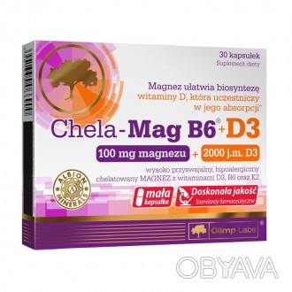 
Описание OLIMP Chela-Mag B6 plus D3
Olimp Chela-Mag B6 + D3 представляет собой . . фото 1