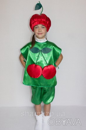 Детский карнавальный костюм "ВИШНЯ №1"
Основная ткань: атлас
Наполнитель: синтеп. . фото 1
