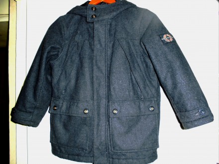 Куртка на мальчика демисезонная фирма Vintage тёплая драповая , подкладка синтап. . фото 3