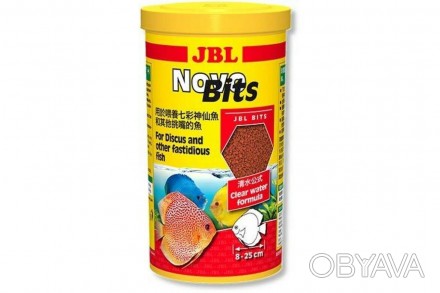 JBL NovoBits. Корм в виде гранул для дискусов и других привередливых в еде рыб в. . фото 1