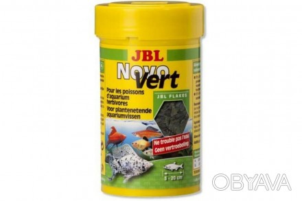 JBL NovoVert(ЖБЛ НовоВерт). Корм в виде хлопьев со спирулиной и планктоном. • Со. . фото 1