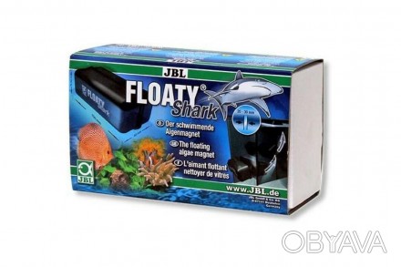 JBL Floaty Shark. Плавающий магнитный скребок для чистки особо толстых стёкол то. . фото 1