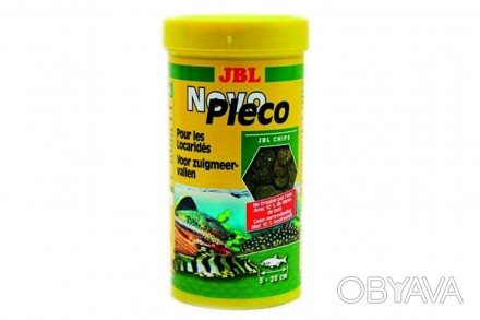 JBL NovoPleco(ДжБЛ НовоПлеко). Корм в виде чипсов для растительноядных донных ры. . фото 1