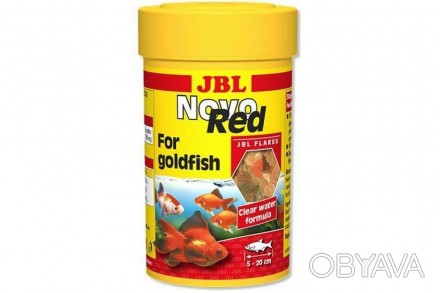 JBL NovoRed(ЖБЛ НовоРед). Основной корм в виде хлопьев для золотых рыб. • Низкое. . фото 1