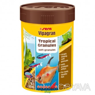 Sera vipagran - корм для всех аквариумных рыб. Гранулы 100 ml Sera vipagran Корм. . фото 1
