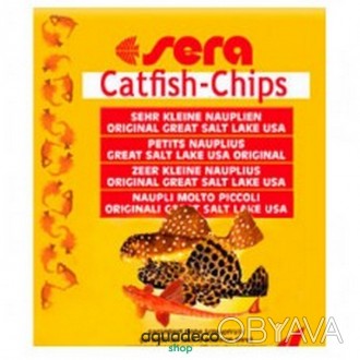 Sera Catfish Chips - корм для сомиков. Чипсы 15 г Sera Catfish Chips Корм ​​для . . фото 1