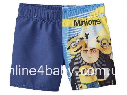 Детские плавки - шорты Despicable Me на мальчика 2-4 лет, рост 98/104 см. Киев. фото 1 Детские плавки - шорты Despicable Me на мальчика 2-4 лет, рост 98/104 см. Киев. фото 1