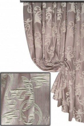 Ткань для штор коллекции Sofi
Плотная, мягкая, гладкая с вышитым узором "везель". . фото 4