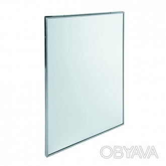 Зеркало с окантовкой из нержавеющей стали (рама изготовлена ​​из нержавеющей ста. . фото 1