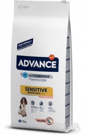 Advance Dog Medium/Maxi Sensitive Salmon&Rice - корм супер-премиум класса, реком. . фото 1