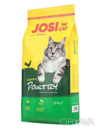 JosiCat Мясо птицы - полнорационный корм для взрослых кошек.Вкусные гранулы с ап. . фото 1