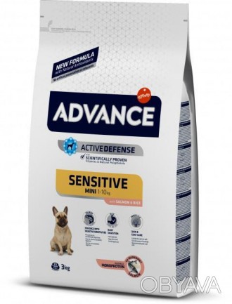 Advance Dog Mini Sensitive - корм супер-премиум класса, рекомендованный для взро. . фото 1