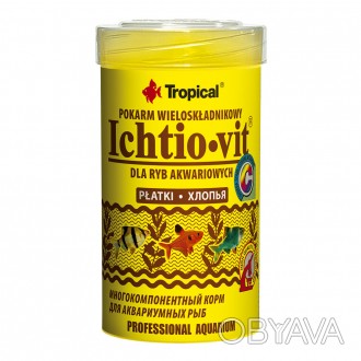 Ichtio-Vit - это многокомпонентный корм в виде хлопьев, предназначенный для ежед. . фото 1