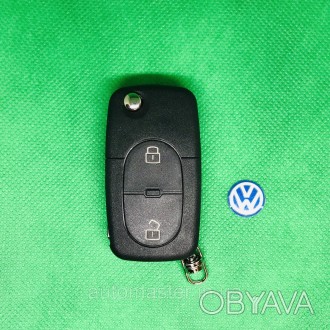 Корпус выкидного авто ключа Volkswagen Фольксваген Passat Пассат Бора Поло 2 кно. . фото 1