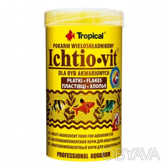 Ichtio-Vit - это многокомпонентный корм в виде хлопьев, предназначенный для ежед. . фото 1
