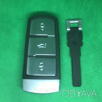 Ключ Фольксваген Volkswagen Passat ,Passat CC 3 кнопки с частотой 433 MHz ID48
Ч. . фото 1