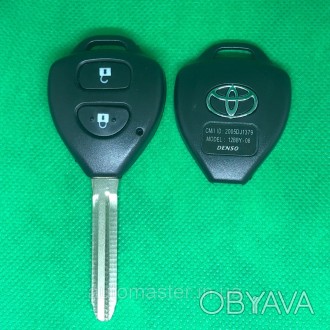 Автоключ для Toyota (Тойота) Camry, Corolla 2 - кнопки, лезвие TOY 43, 433 Mhz ,. . фото 1