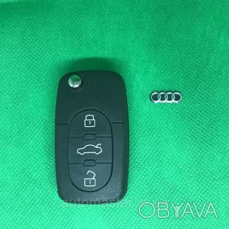Корпус выкидного авто ключа для Audi A4, A6, A8 (Ауди A4, A6, A8) 3 кнопки . . фото 1
