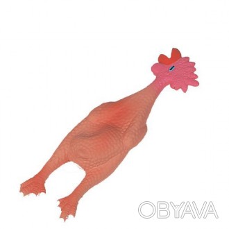 Flamingo (ФЛАМИНГО) CHICKEN SMALL игрушка для собак - забавная курица из нетокси. . фото 1