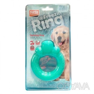 Flamingo Teething Ring – безопасная и прочная игрушка для щенков в виде кольца. . . фото 1