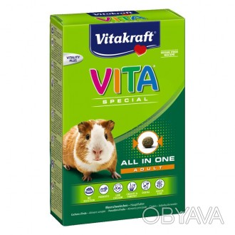 Полнорационный корм для морских свинок VITA® Special содержит все необходимые пи. . фото 1