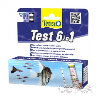 Благодаря Tetra Test 6in1 вы сможете быстро проверить качество аквариумной воды,. . фото 1