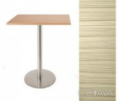 Обідній стіл, квадратний, стільниця з HPL матеріалу, розмір 80 * 80 см, товщина . . фото 1