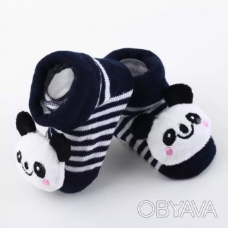 Оригинальные детские носочки с мордочкой панды.
Анти скользящие.
Состав: 80% хло. . фото 1