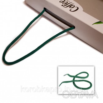 Шнурок зеленый предназначен для коробки или упаковки. Есть еще светло-зеленого ц. . фото 1