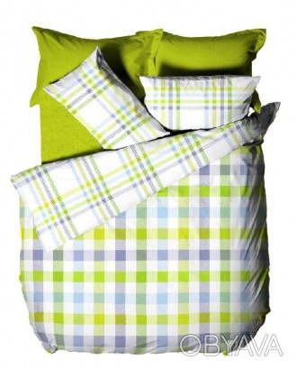 Полуторный комплект постельного белья Le Vele Duet Green
Пододеяльник: 160x220 с. . фото 1