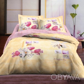 Двуспальный комплект постельного белья Le Vele Magnolia
Пододеяльник: 200x220 см. . фото 1