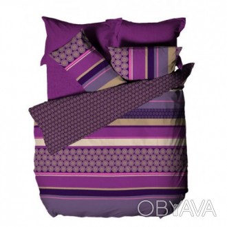 Полуторный комплект постельного белья Le Vele Enna Purple
Пододеяльник: 160x220 . . фото 1