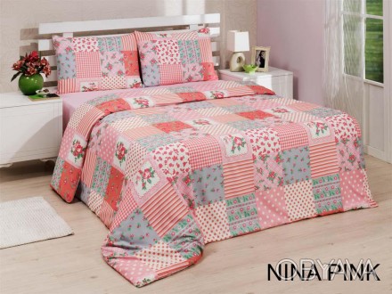 Двуспальный комплект постельного белья Le Vele Dophia Nina Pink
Пододеяльник: 20. . фото 1
