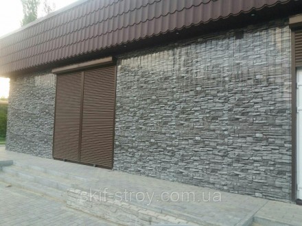 Профнастил под камень, рваный камень, дикий камень, профлист под камень. Запорожье. фото 1