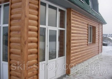 Блок-Хаус «Бревно» - это современный материал для внешней отделки зданий, которы. . фото 1