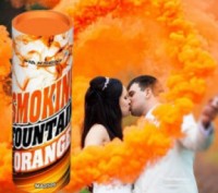 Оранжевый цветной дым для фотосессии. Київ. фото 1