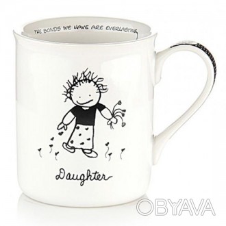 Чашка керамическая с надписью "Дочь" 400 мл., белая
Чашка Дочь прекрасный подаро. . фото 1