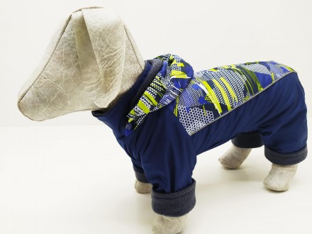 Комбинезон для собак ― верхняя часть изделия изготовлена из плащевой ткани, Внут. . фото 3