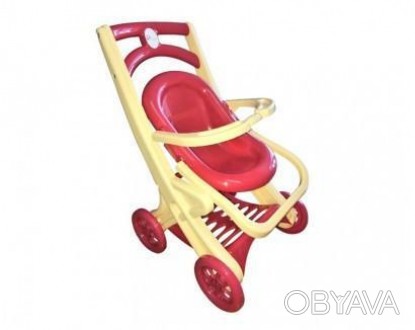 Игрушечная детская коляска Doloni Toys для кукол с шезлонгом, розовая
Коляска дл. . фото 1
