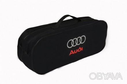 Сумка-органайзер для автомобилиста в багажник с двумя отделениями Poputchik Audi. . фото 1