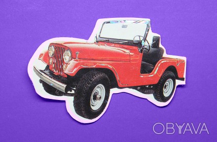 Наклейка Машина | «Jeep Willys CJ-5» (66x 41 mm)

• Размер на. . фото 1