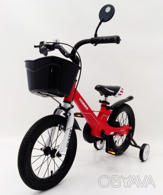 ↵
 
 
Детский двухколесный велосипед 1650D-HAMMER HUNTER красный. Магниевая рама. . фото 1