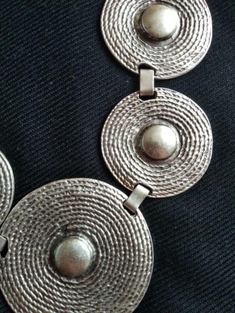 Изысканное по красоте колье, покрыто серебром, вес 100 гр, дизайн византийских, . . фото 3