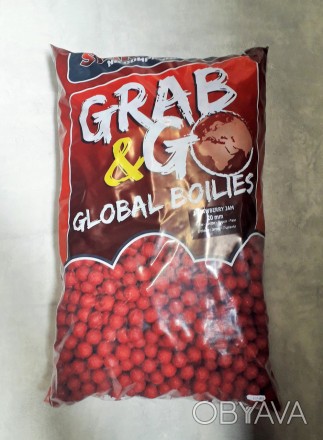  Бойлы тонущие Starbaits GRAB GO GLOBAL Strawbery Jam 20мм 10кг.
 За счет большо. . фото 1