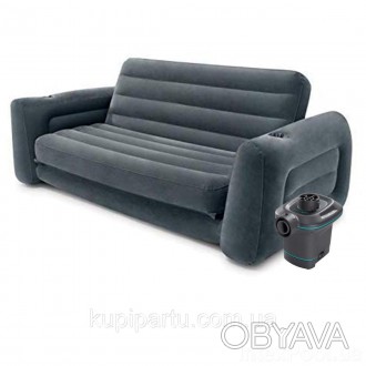 Технические характеристики Надувной диван Intex 66552, 203 х 224 х 66 см. Флокир. . фото 1