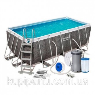 56721 Bestway Каркасный прямоугольный бассейн 404х201х100см, 6478 л. Київ. фото 1 56721 Bestway Каркасный прямоугольный бассейн 404х201х100см, 6478 л. Київ. фото 1