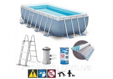 Бассейн каркасный Intex (26788) размер 400х200х100см. Київ. фото 1 Бассейн каркасный Intex (26788) размер 400х200х100см. Київ. фото 1