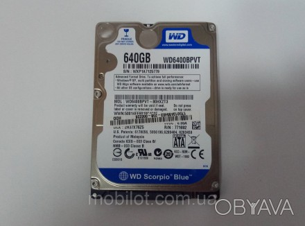 Жесткий диск 2.5" 640Gb WD (NZ-11693) 
Жесткий диск Western Digital Scorpio Blue. . фото 1
