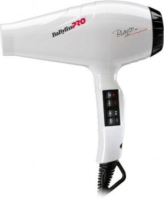 Фен BaByliss Bianco Ionic BAB6350IE
BaByliss Pro BAB6350IE Bianco Ionic – изящно. . фото 4