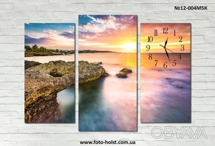 Каталог модульных картин с часами, размеры, цены на сайте http://www.foto-holst.. . фото 1